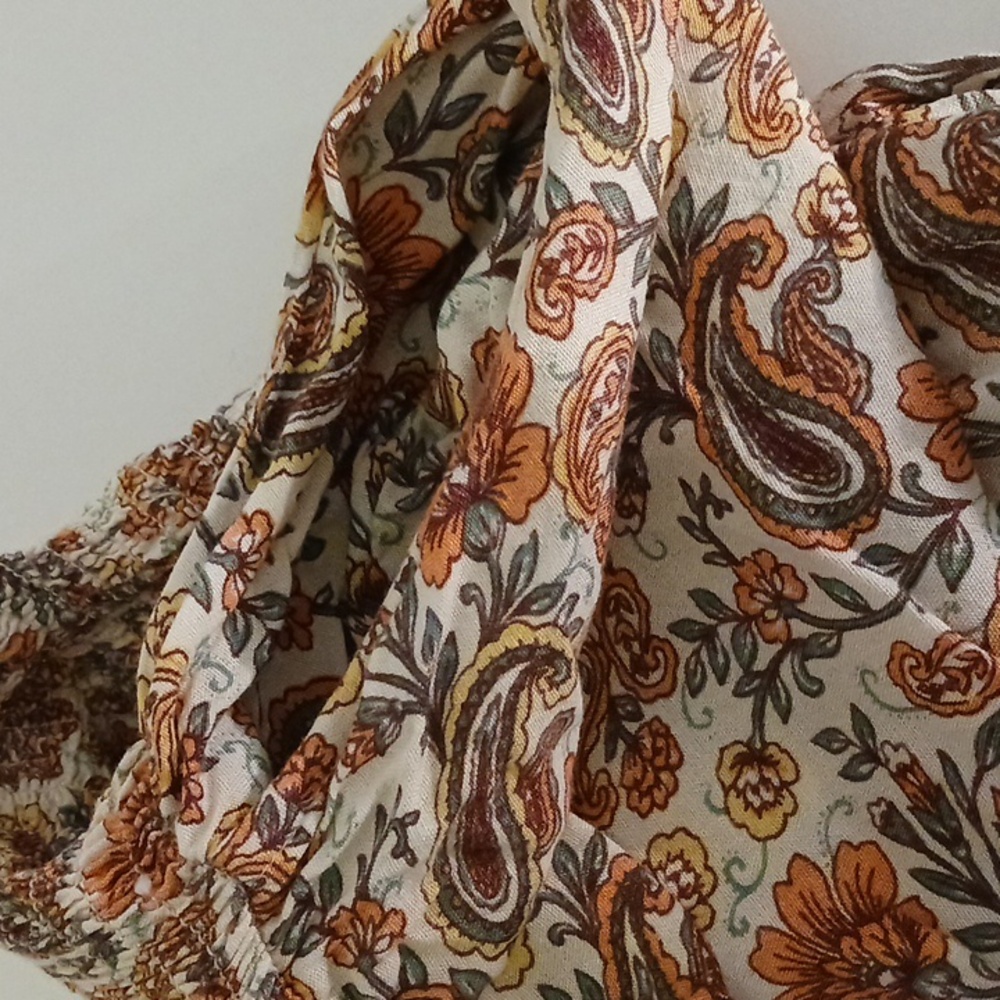 Floral Spaghetti-Strap Wide-Leg Jumpsuit in Rust Floral - Picture 10 of 14